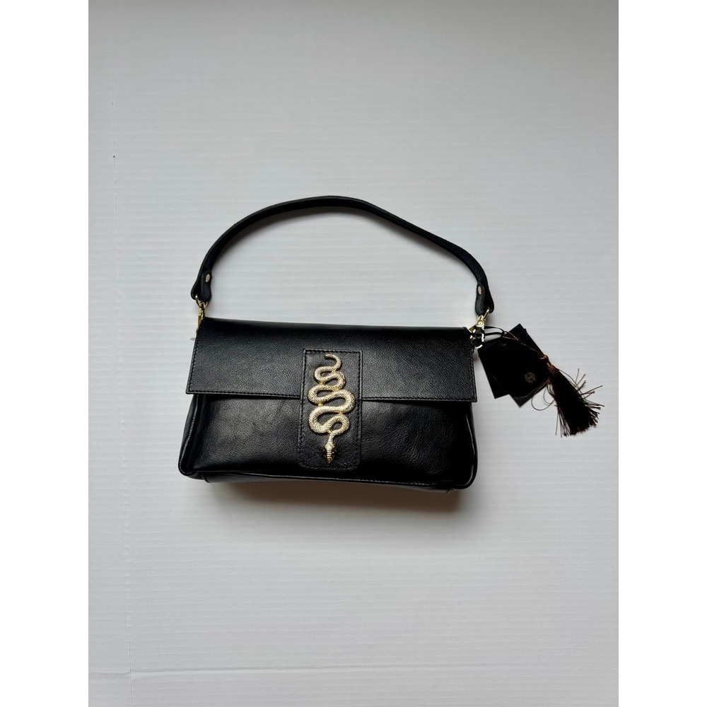 House of Harlow NWT Leather Purse w/ Gold Snake